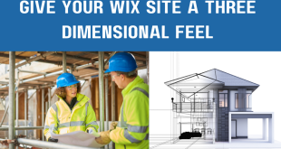 Give your Wix Site a Three Dimensional Feel