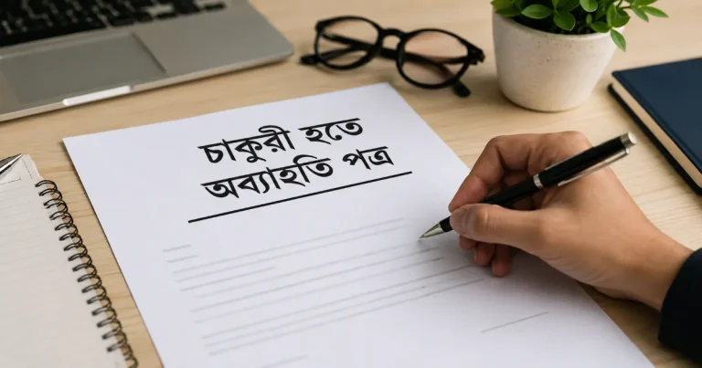 চাকুরী হতে অব্যাহতি পত্র লেখার সঠিক নিয়ম.png
