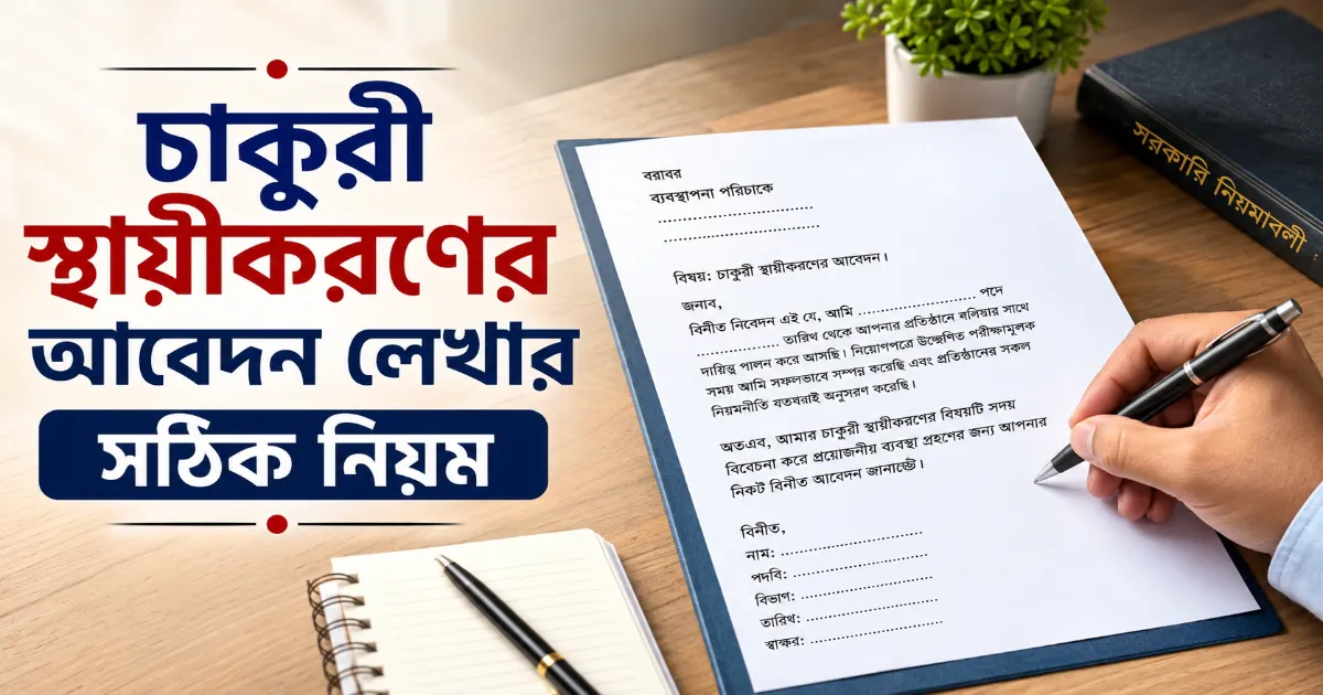 চাকুরী স্থায়ীকরণের আবেদন.png